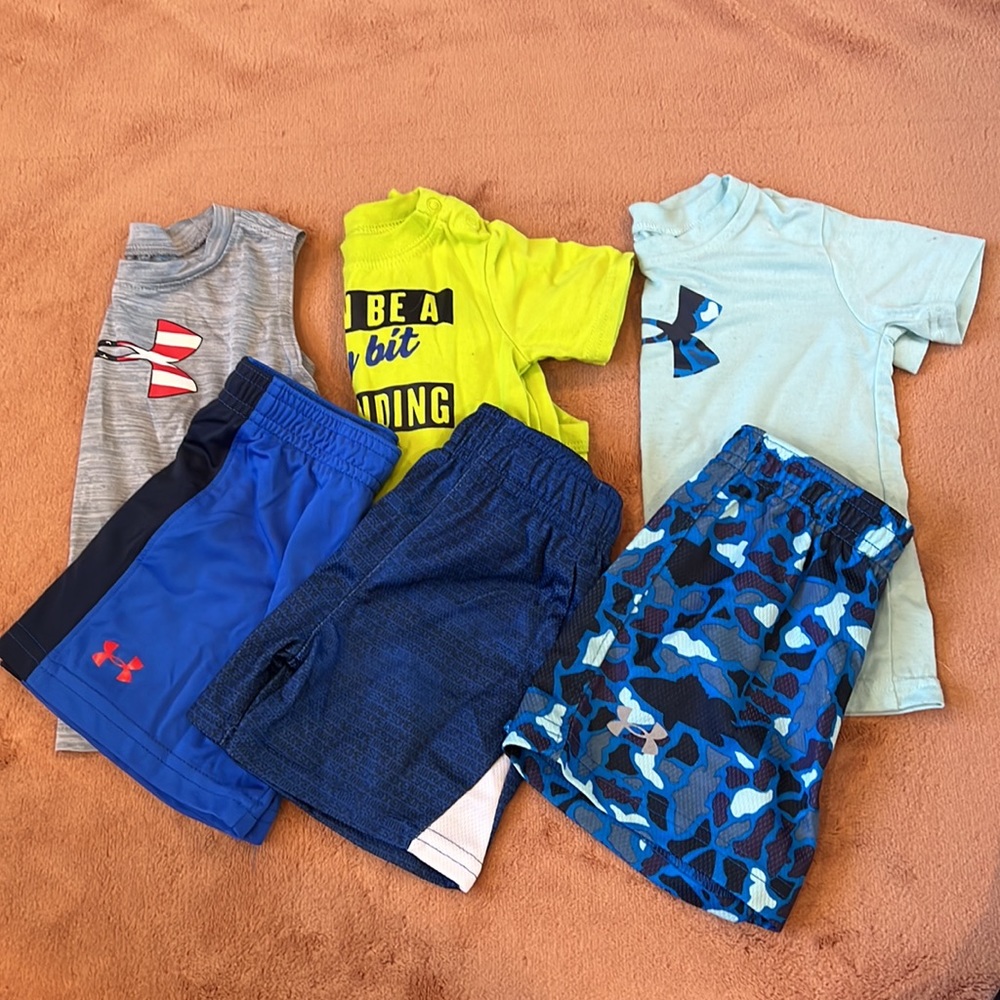 18M Lot of 3 Athletic Outfits (Under Armour & Granimal)